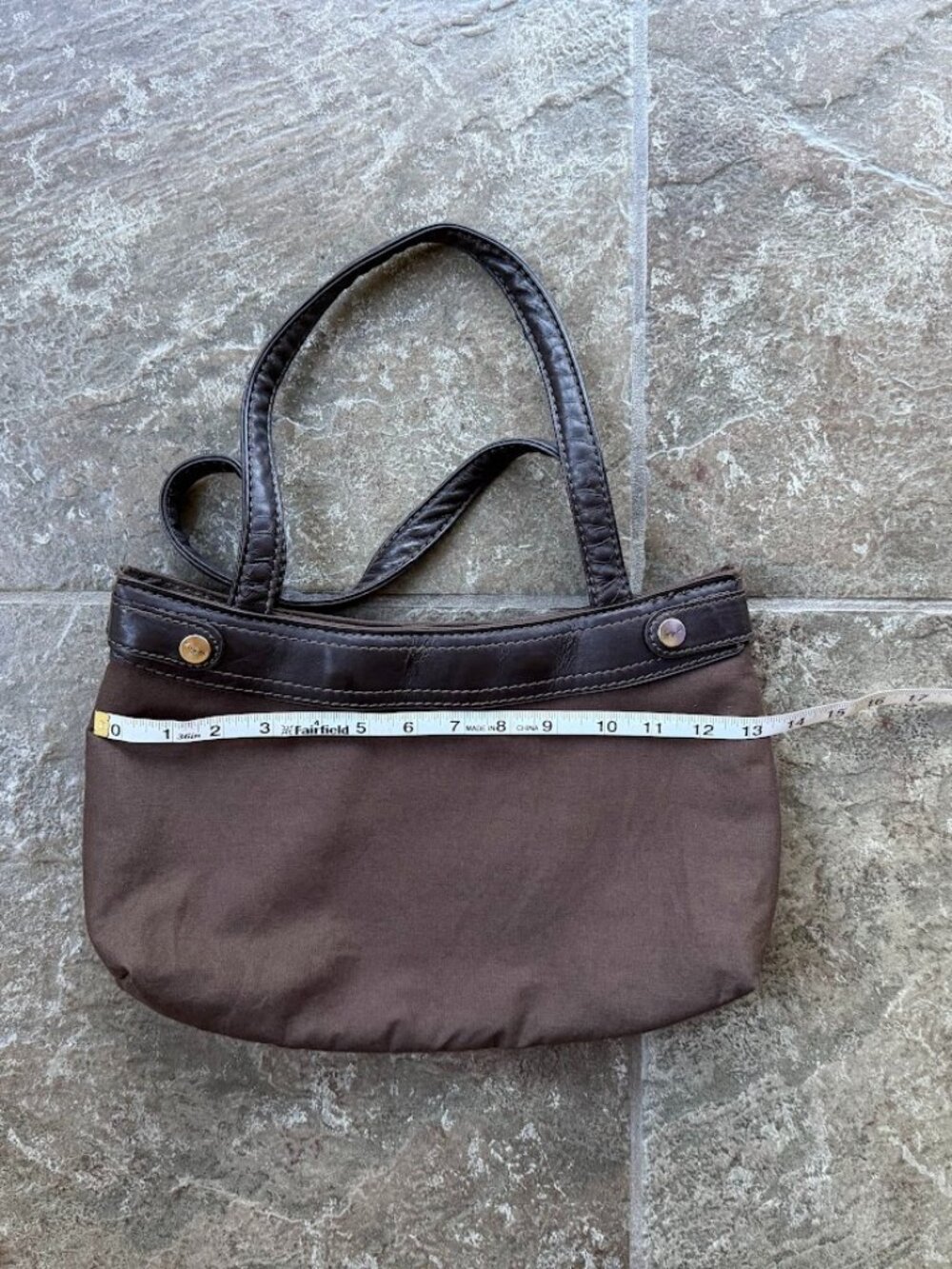 Thirty-One Skirt Purse Brown Hobo Bag & Paisley Interchangeable Cover Set - Picture 4 of 6